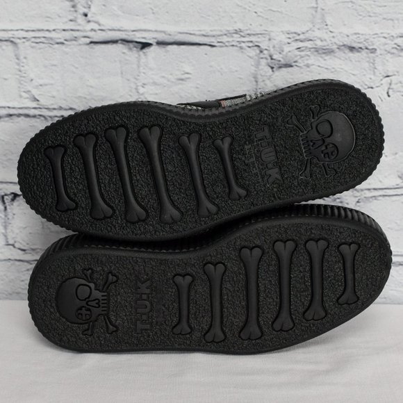 NEW IN BOX T.U.K. Footwear Grey Plaid Viva Low Creeper - Picture 7 of 7